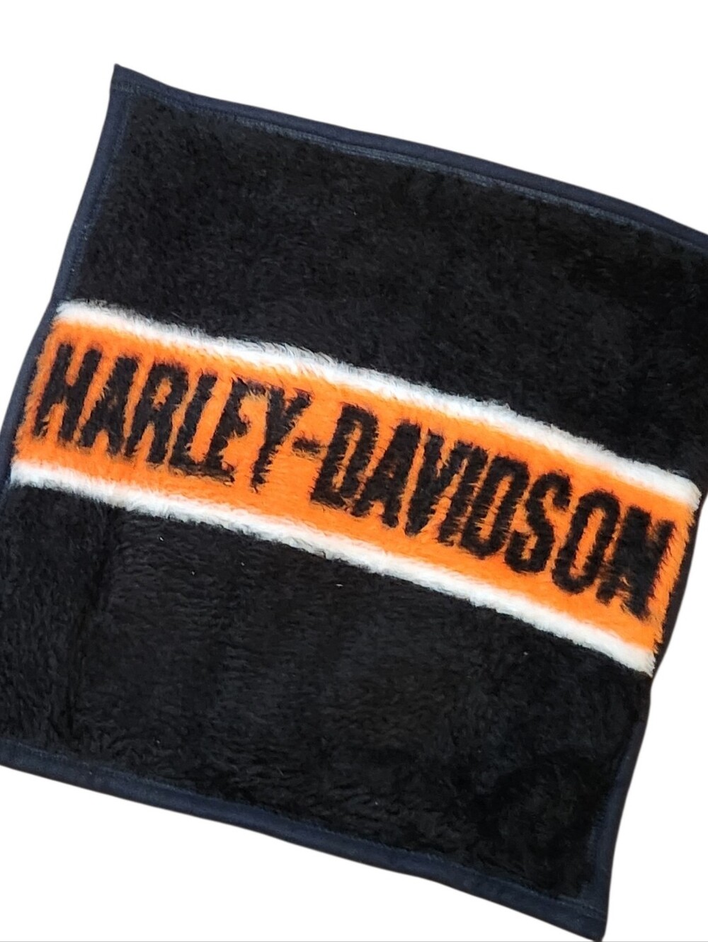 Vintage Harley Davidson Biederlack Fleece Pillow Case USA Made 20x20 Logo Soft